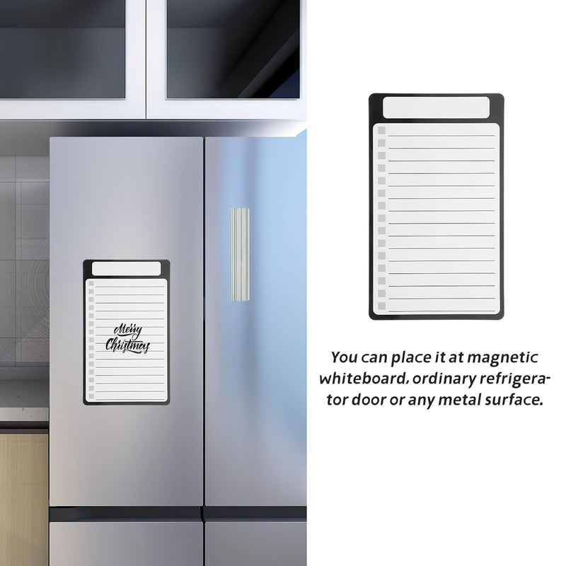 BCOATH Magnetic Notepad for Refrigerator, Small Size Pet Writable Sheet, Whiteboard Memo Pad with Magnetic Back, Grocery List and To-do List for Kitchen Organization - Image 3