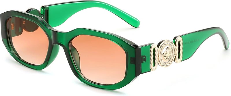 FEISEDY Small Square Sunglasses for Women Men Vintage Trendy Irregular Sunglasses B2322 - Image 1
