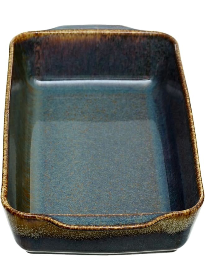 Rosa Rectangular Casserole, Small, Emerald/Beige - Image 3