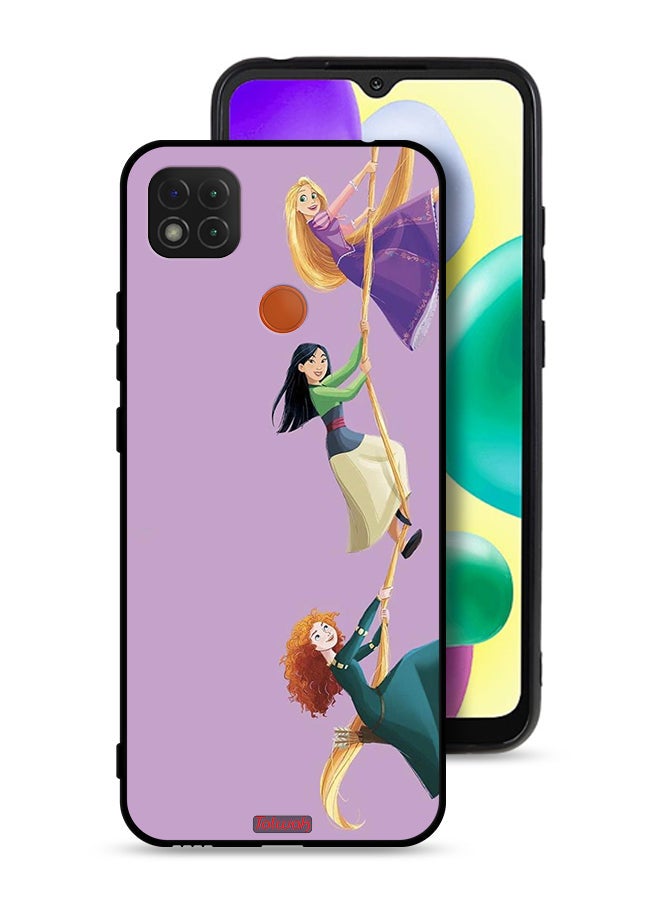 Tolwak Xiaomi Redmi 9C Protective Case Cover Girls Climbing Art - Image 1