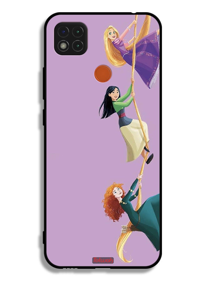 Tolwak Xiaomi Redmi 9C Protective Case Cover Girls Climbing Art - Image 2