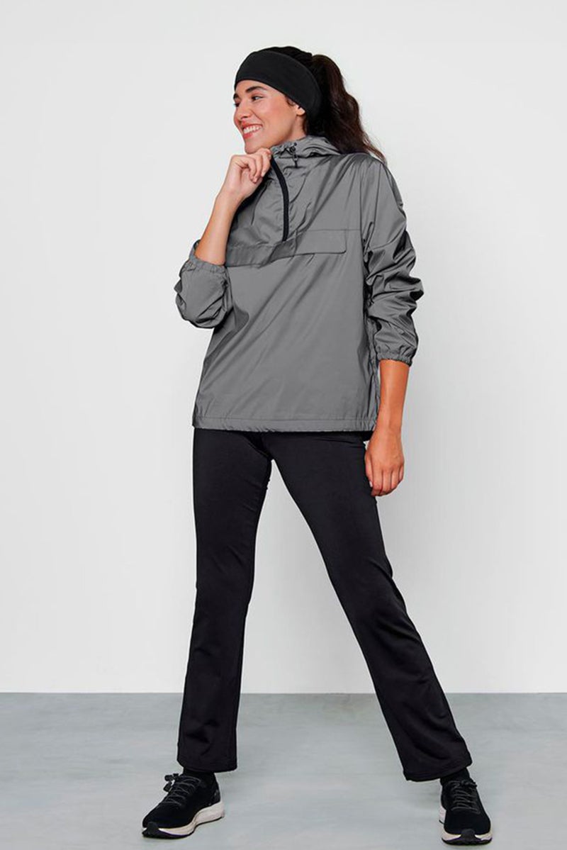 Tchibo Women Regular Fit Long Sleeves Allover Reflective Jacket, Grey  - Image 1