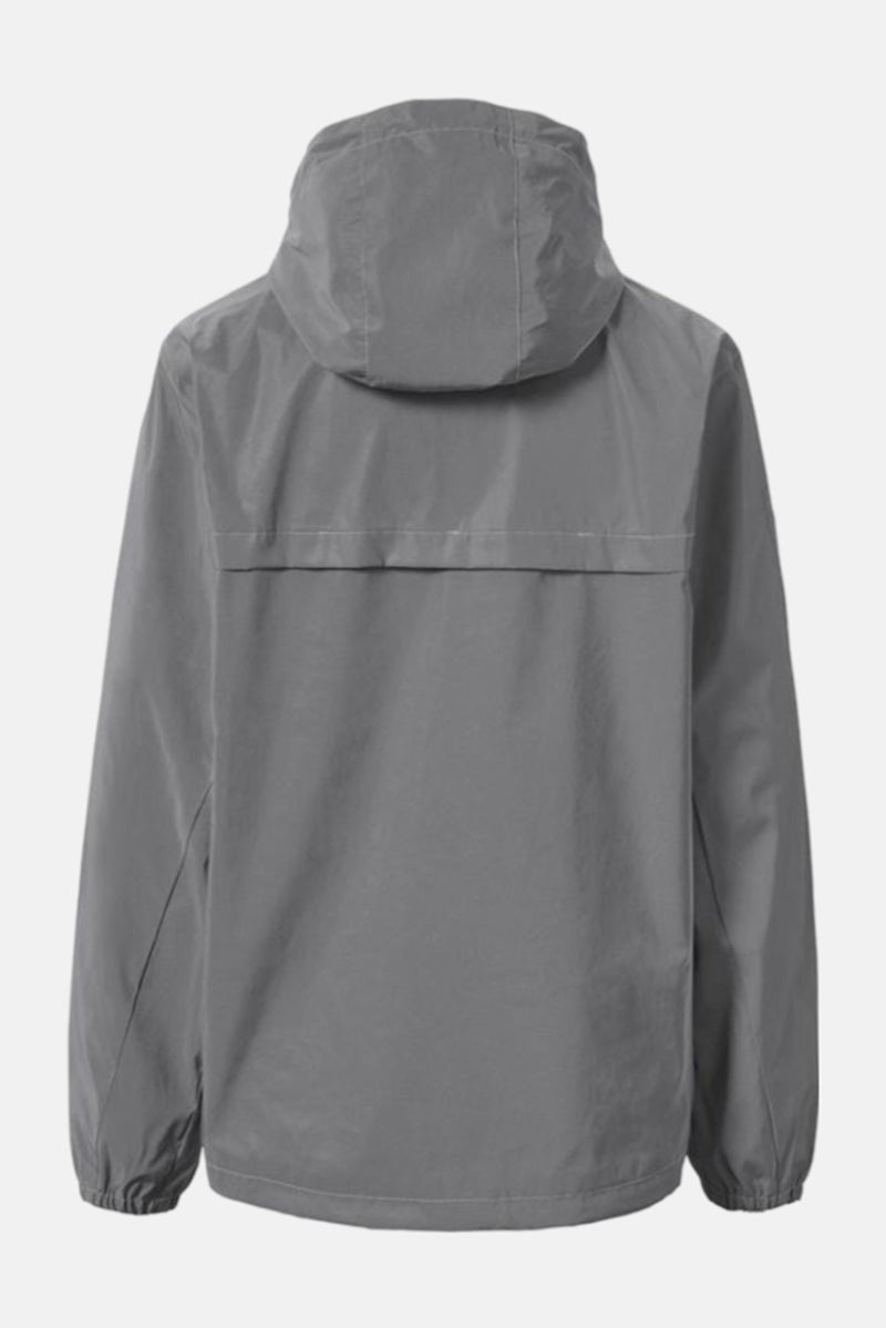 Tchibo جاكيت نسائي بأكمام طويلة وقصة عادية، عاكس بالكامل، رمادي - Image 3