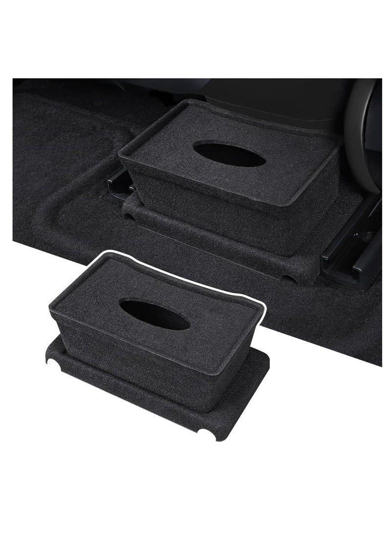 SYOSI Storage Box, Compatible with Tesla Model 3 Rear Center Console Flocking Underseat Organizer Tray, Backseat Second Row Organizer Storage Container Trash Can Replacement for Model 3 Accessories - Image 1