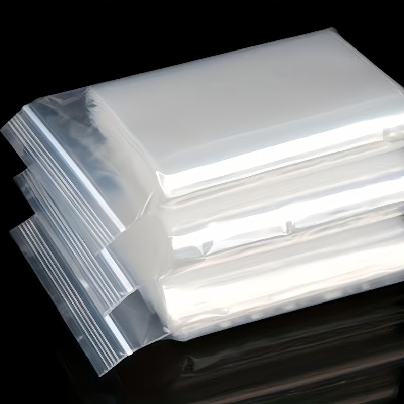 8 Pcs 45x65 Cm PE Transparent Resealable Storage Bags With White Edges 4 64 Mils - Image 2