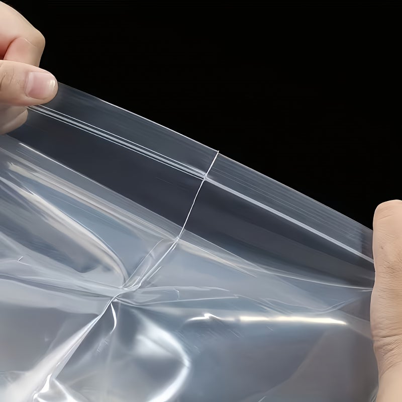 8 Pcs 45x65 Cm PE Transparent Resealable Storage Bags With White Edges 4 64 Mils - Image 5