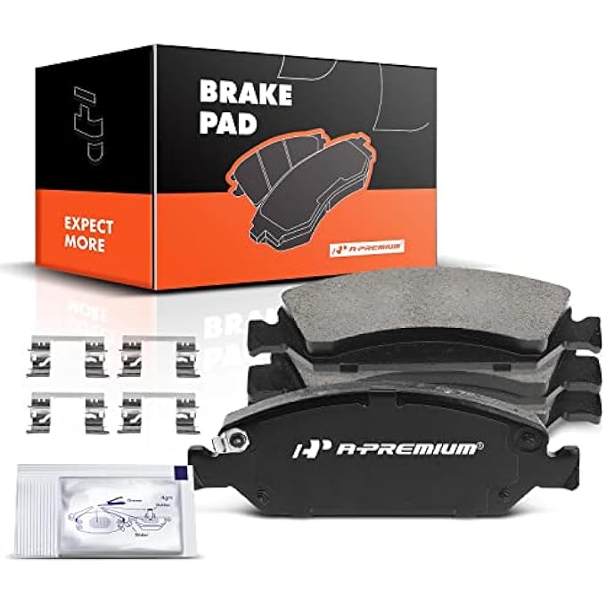 ريحني مجموعة وسادات الفرامل القرصية السيراميكية الأمامية APremium متوافقة مع بعض طرازات شيفروليه كاديلاك وجي إم سي سيلفرادو تاهو سوبربان إكسبريس أفالانش إسكاليد EXT ESV XTS سافانا سييرا يوكون XL - Image 2