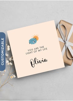 Share the Love You are the light of my life | Personalised Greeting Card 