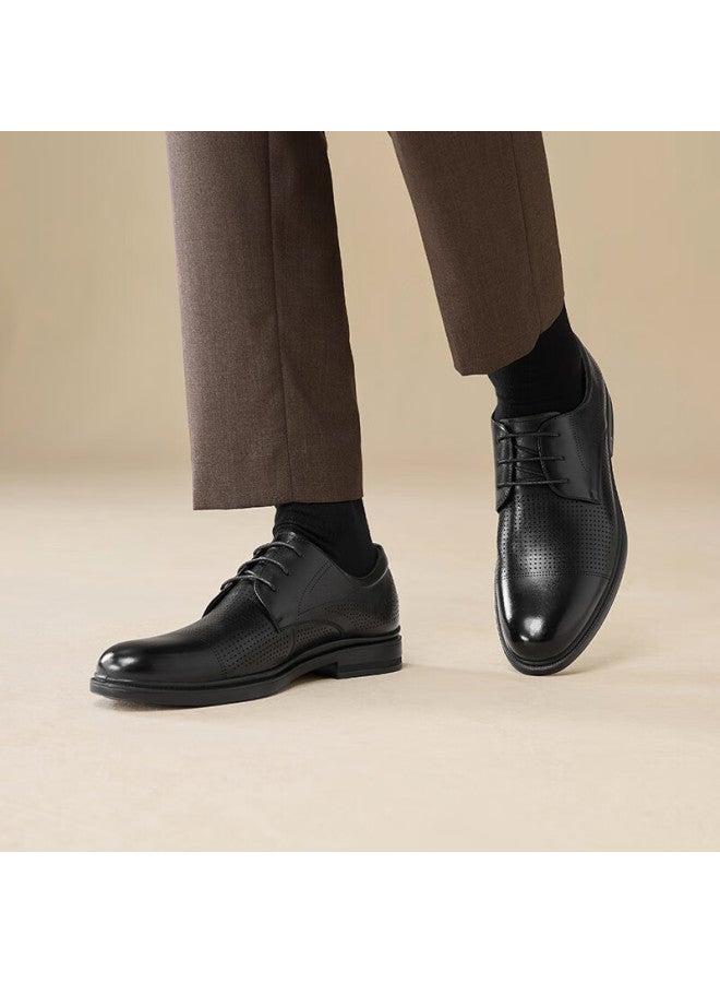 Basto Commuter Business Leather Shoes, Comfortable Cowhide Men's Formal Shoes, Wedding Shoes, 25002am5 Black , Size 40 - Image 1
