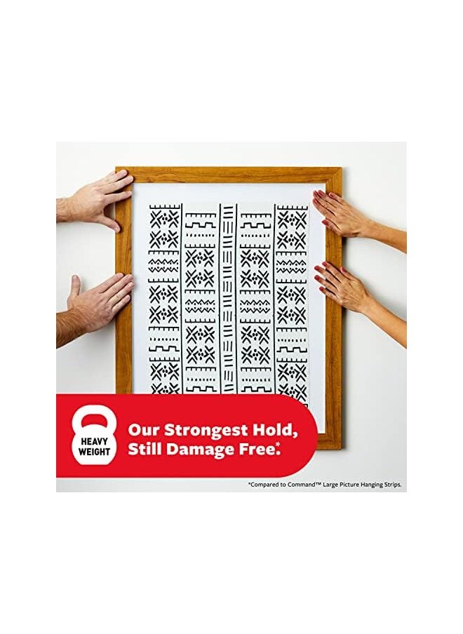 Command Command 20 lb XL Heavyweight Picture Hanging Strips 10 Pairs (20 Command Strips), Damage Free Hanging Picture Hangers, Heavy Duty Wall Hanging Strips for Christmas Decorations  - Image 3