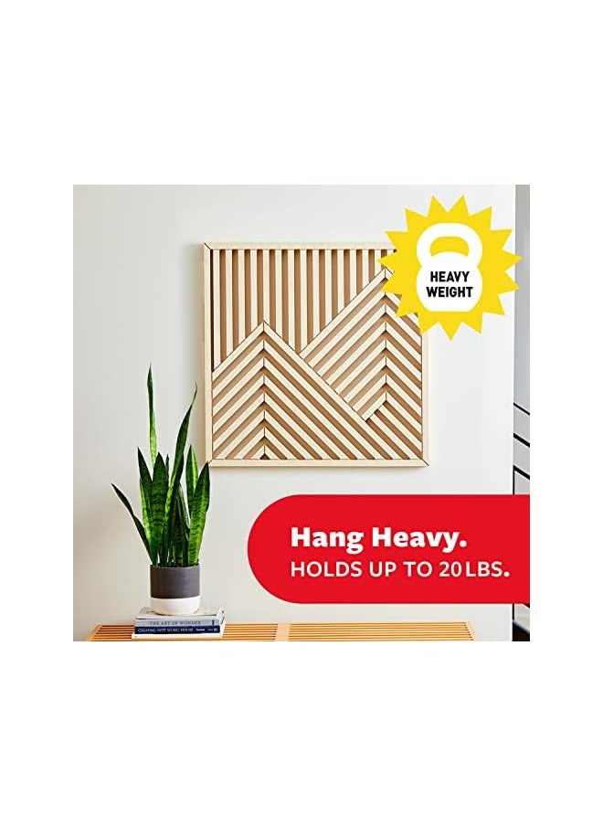 Command Command 20 lb XL Heavyweight Picture Hanging Strips 10 Pairs (20 Command Strips), Damage Free Hanging Picture Hangers, Heavy Duty Wall Hanging Strips for Christmas Decorations  - Image 2