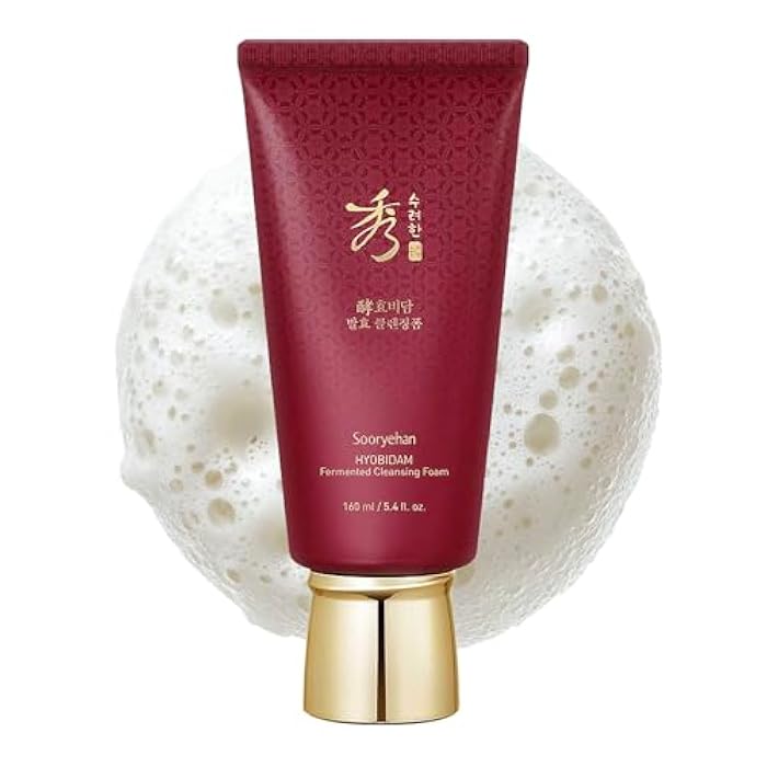 Sooryehan Hyobidam Fermented Cleansing Foam (5.4 fl oz) - Korean Skincare for Thorough Cleansing, Moisture Retention, and Softening Effects. with Baekhyodan™ to Remove Impurities - Image 1