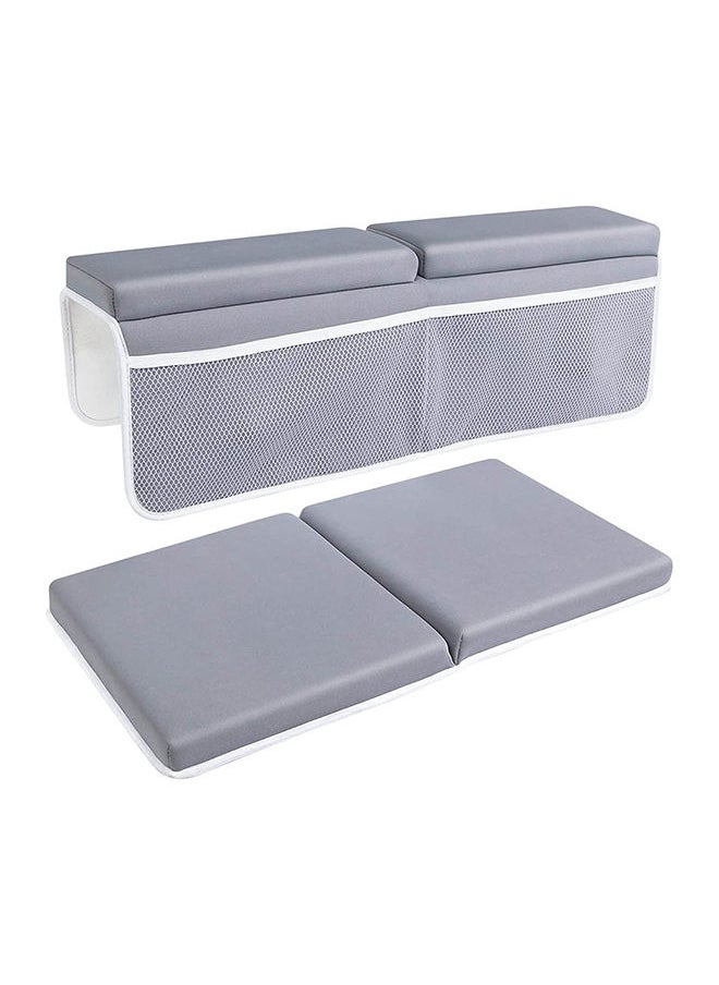 Bumble & Bird Deong Comfortable Baby Bath Kneeler And Elbow Rest Pad Set – 1.5 Inch Thick Bathtub Kneeling Pad With Toy Organizer Pockets, Quick Drying, Foldable, Non - Slip For Baby And Toddler Bathing  - Image 1