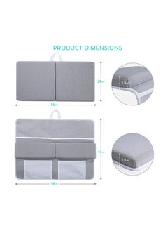 Bumble & Bird Deong Comfortable Baby Bath Kneeler And Elbow Rest Pad Set – 1.5 Inch Thick Bathtub Kneeling Pad With Toy Organizer Pockets, Quick Drying, Foldable, Non - Slip For Baby And Toddler Bathing  - Image 2