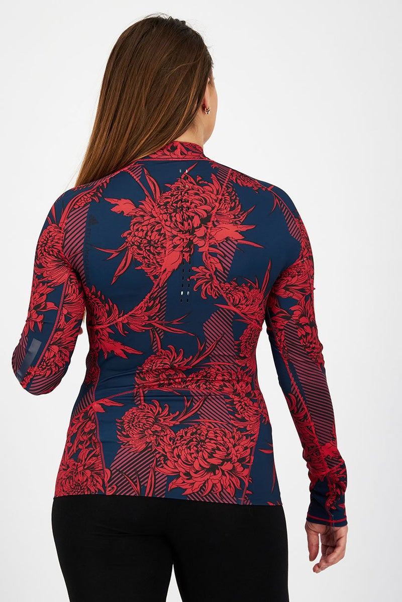 Adidas بلوزة تدريبية طويلة الأكمام للنساء، متعددة الألوان - Image 3