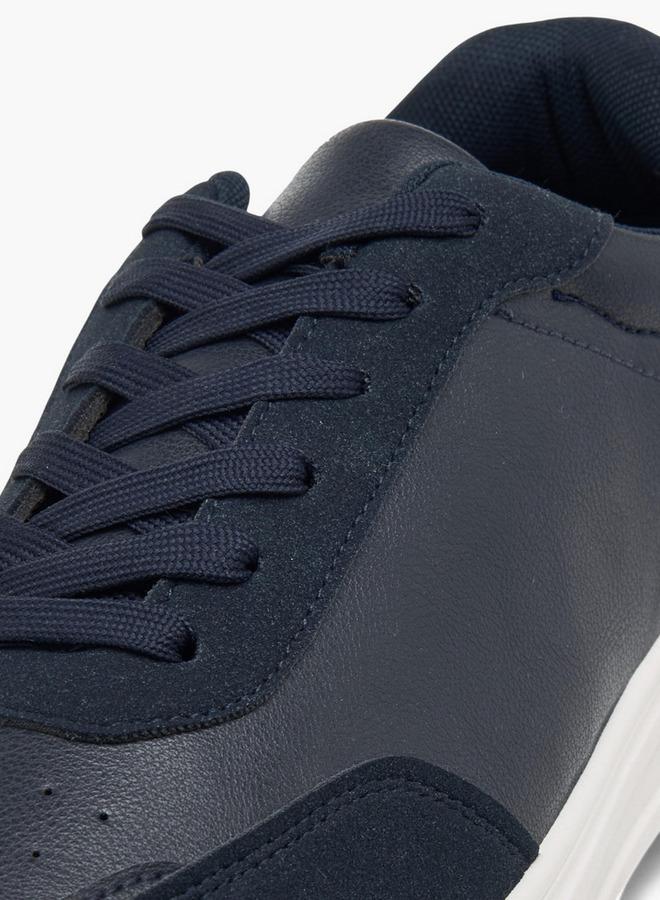 LBL by Shoexpress Men's Panelled Lace-Up Sneakers - Image 4