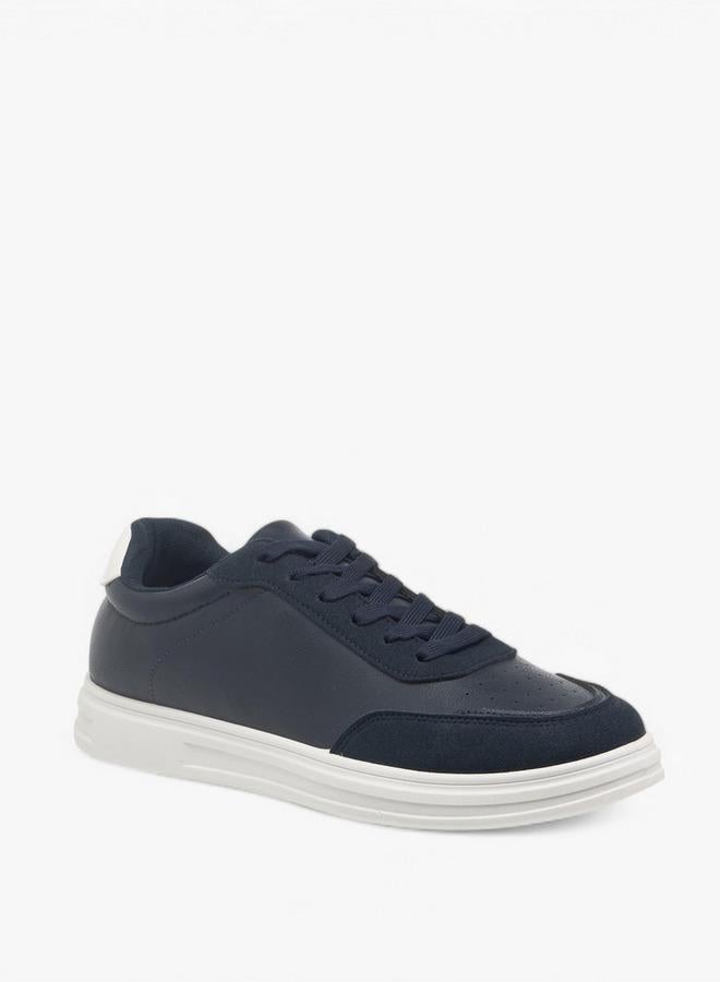 LBL by Shoexpress Men's Panelled Lace-Up Sneakers - Image 1
