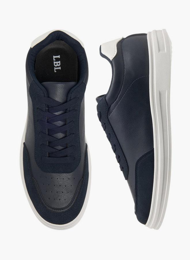 LBL by Shoexpress Men's Panelled Lace-Up Sneakers - Image 2