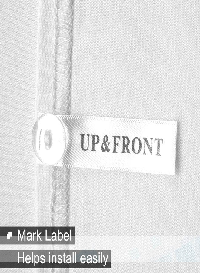 ALYVIA SPRING غطاء سرير بوكس سبرينغ مقاس كوين - قماش جيرسي محبوك وقابل للتمدد، ملفوف حول أربعة جوانب، مناسب للفنادق والمنازل - مقاس كوين/كوين XL، أبيض - Image 3