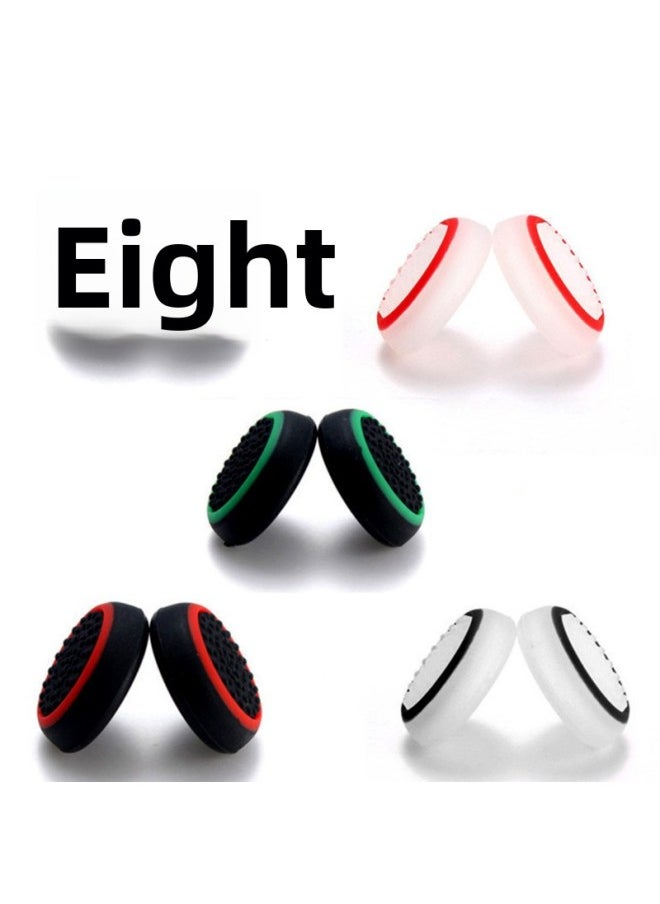 Generic PlayStation Portal Handle Cap Streaming Machine Rocker Cap Silicone Remote Sensing Non-Slip Hand Protective Cap-Product Color:black Background Red Circle  - Image 5