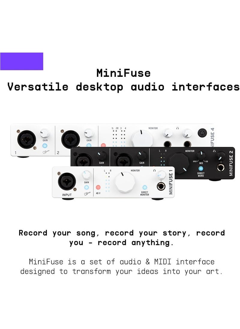 Arturia Arturia MiniFuse 2 Flexible dual audio interface, Black  - Image 4