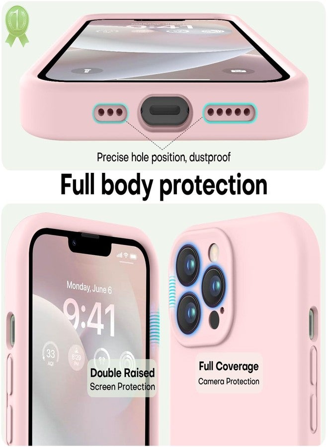 LOVE 3000 جراب هاتف سيليكون مربع الشكل من LOVE 3000 متوافق مع iPhone 13 Pro Max (لون وردي طباشيري) - Image 3