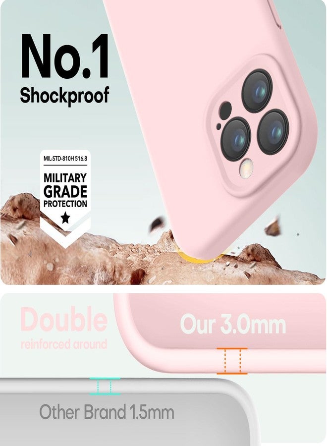 LOVE 3000 جراب هاتف سيليكون مربع الشكل من LOVE 3000 متوافق مع iPhone 13 Pro Max (لون وردي طباشيري) - Image 4