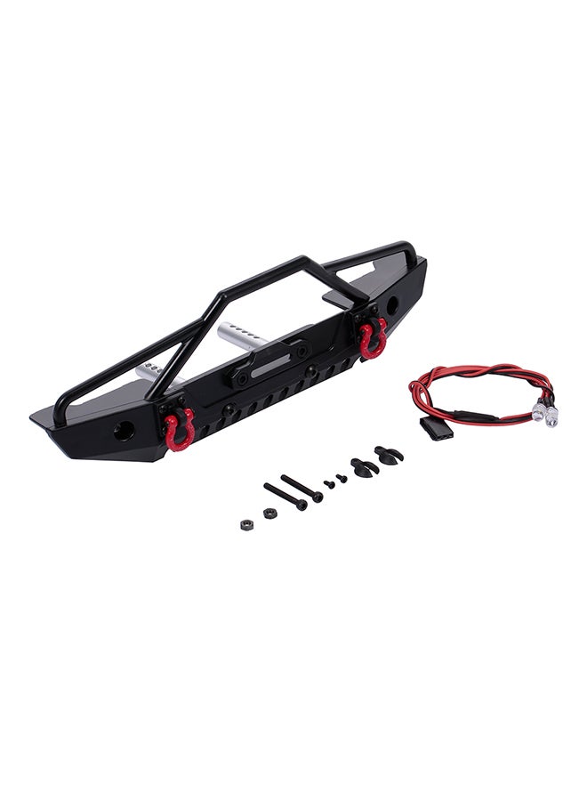 Front Rear Bumper With Tow Hook Led Lights For 1/10 Rc Truck - Image 1