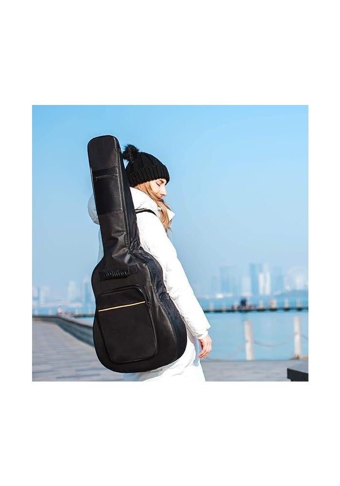 Generic Acoustic Guitar Bag 40-41 Inch Full Size 5mm Padded Backpack - Image 2