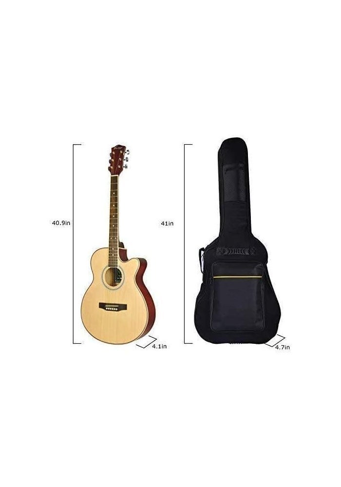 Generic Acoustic Guitar Bag 40-41 Inch Full Size 5mm Padded Backpack - Image 3