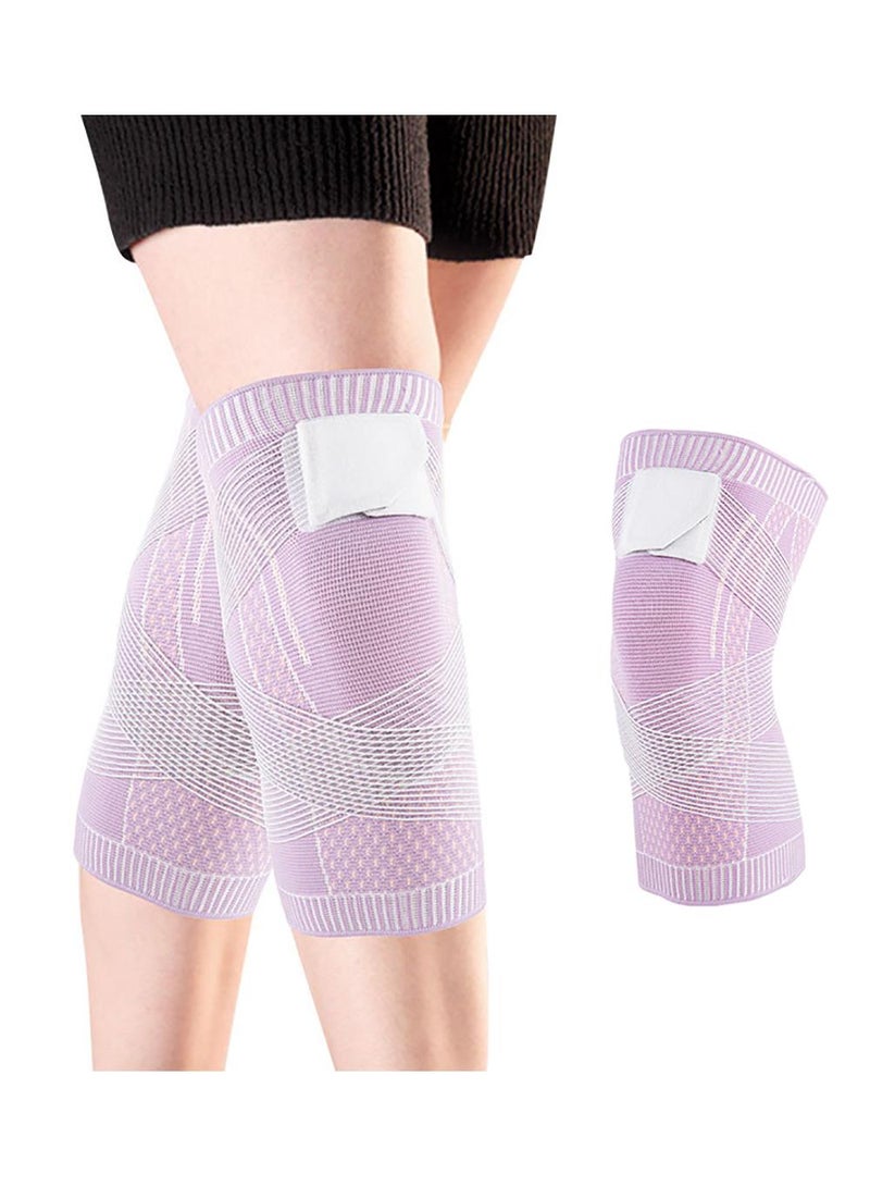 Sweet seven Supportive Pink Knee Brace for Women – Relieve Arthritis, Joint & Ligament Pain. Ideal for Running, Sports, Squats. Size L. - Image 1
