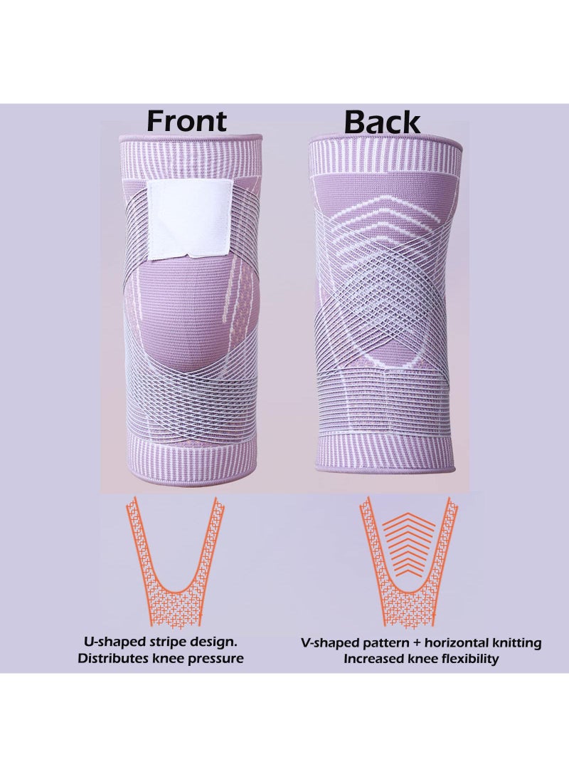 Sweet seven Supportive Pink Knee Brace for Women – Relieve Arthritis, Joint & Ligament Pain. Ideal for Running, Sports, Squats. Size L. - Image 2