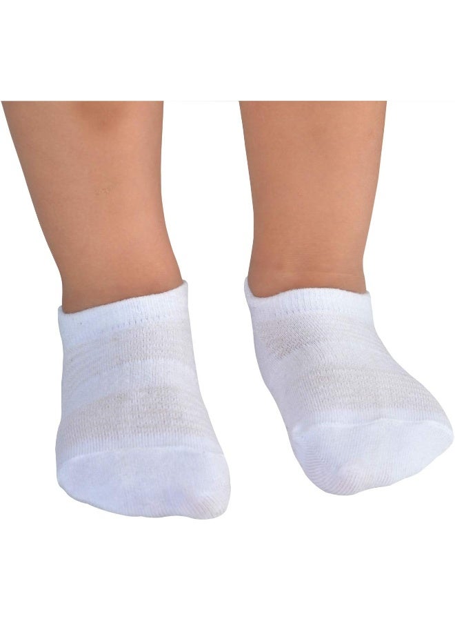 JORMATT JORMATT Toddler Little Girls Boys No Show Socks Cotton Anti Slip Low Cut Socks With Grips 6 Pairs - Image 3