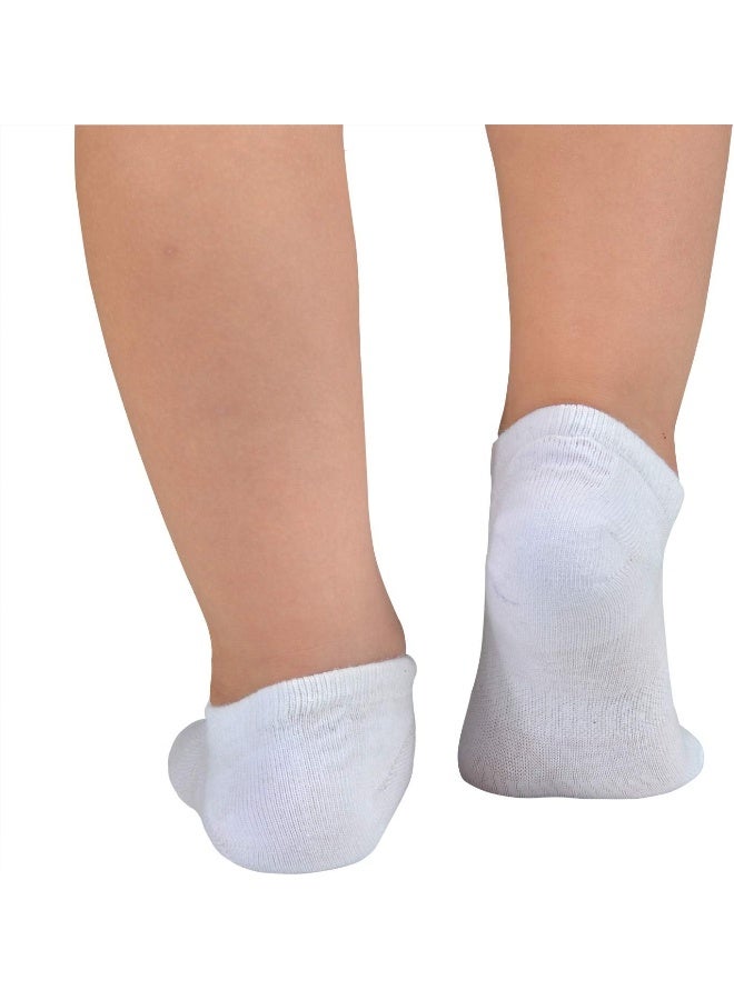 JORMATT JORMATT Toddler Little Girls Boys No Show Socks Cotton Anti Slip Low Cut Socks With Grips 6 Pairs - Image 4