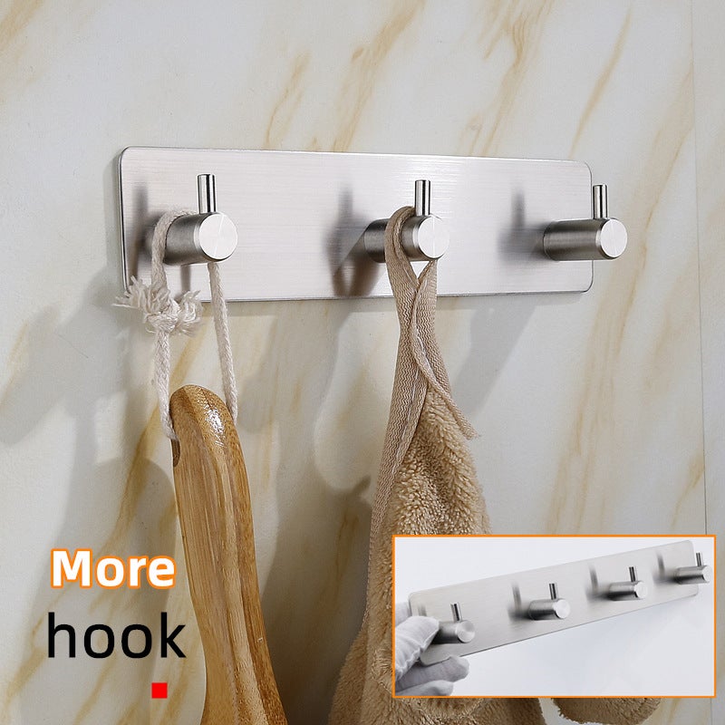 304 Stainless Steel Hooks, Strong Adhesive Hooks, Door Back Clothes Hooks, Hardware Clothes Hooks, Punch-Free Metal Coat Hooks - Image 4
