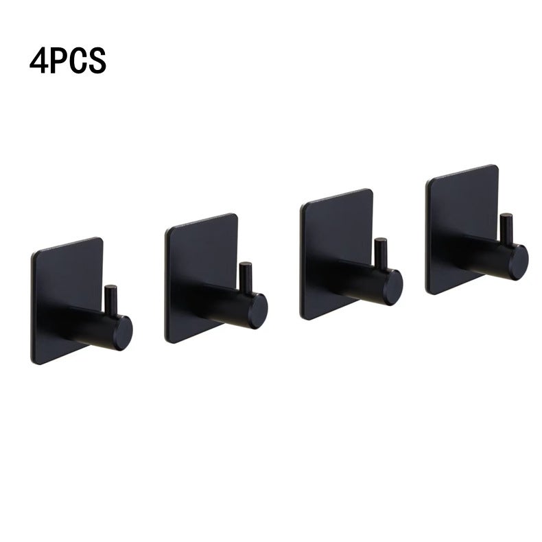 304 Stainless Steel Hooks, Strong Adhesive Hooks, Door Back Clothes Hooks, Hardware Clothes Hooks, Punch-Free Metal Coat Hooks - Image 1