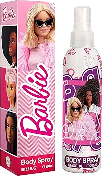 Barbie Body Spray for Kids Adults 200ml Citrus Floral Amber Fragrance for Girls Vegan 90 Natural Ingredients Dermatologically Tested Ages 3 - Image 1