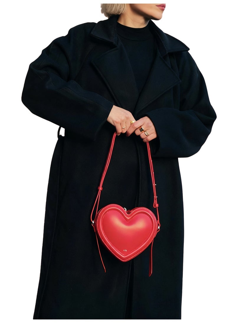 JW PEI Arlene Heart Shaped Bag - Magenta - Image 2