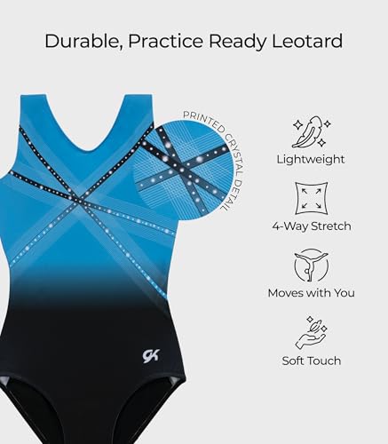 GK Glitz & Glam Gymnastics Leotard - Adult Extra Small,blue - Image 3