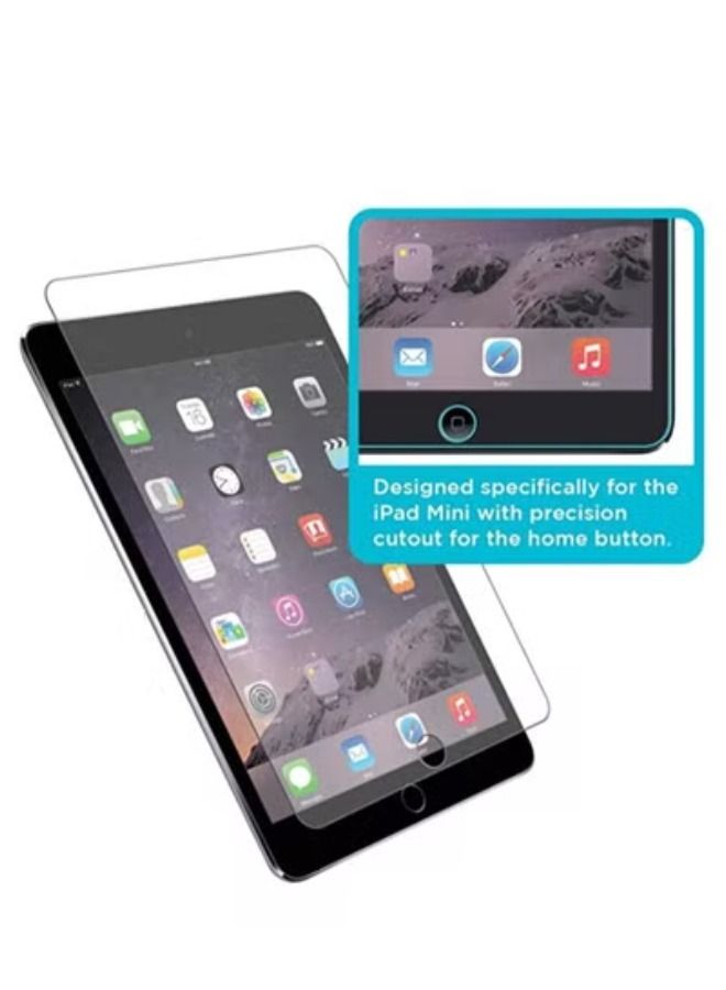 Screen Protector for iPad Mini 1, iPad Mini 2, iPad Mini 3, Tempered Glass Screen Guard Film HD Clarity Scratch Resistant - Image 3