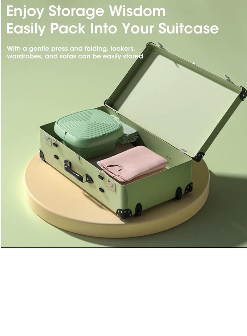 Mini Folding Washing Machine, 8L Portable Washing Machine with Drain Basket for Apartment, Travel, Underwear Personal Kids - Image 5