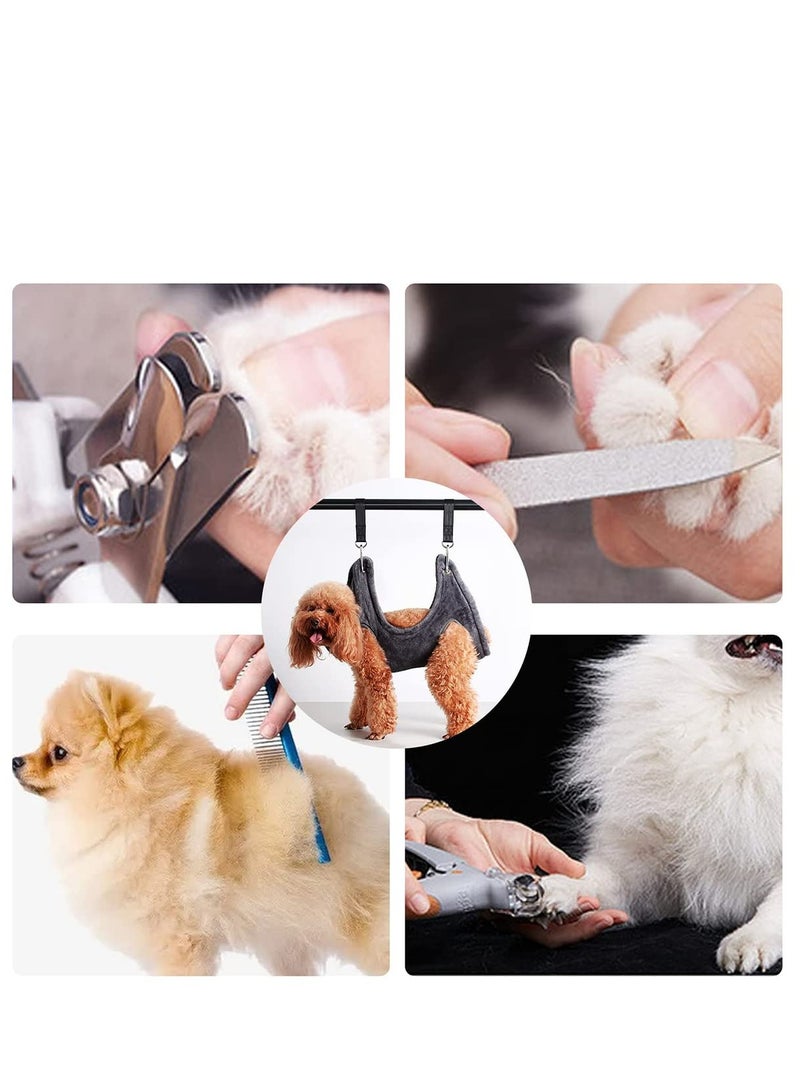 Generic Dog Grooming Hammock Nail Trimming Helper Dog Grooming Harness Multifunctional Restraints for Small Medium Large Dogs and Cats Bathing Washing Grooming and Trimming Nails  - Image 3