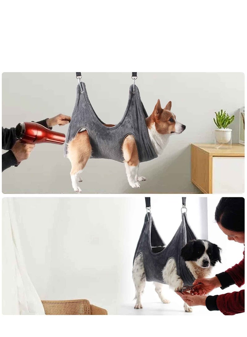 Generic Dog Grooming Hammock Nail Trimming Helper Dog Grooming Harness Multifunctional Restraints for Small Medium Large Dogs and Cats Bathing Washing Grooming and Trimming Nails  - Image 2