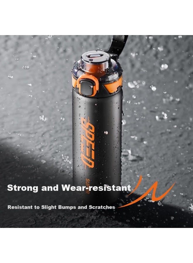 Supor Insulated Water Bottle Men's Large Capacity Stainless Steel Sports Outdoor Portable Student Cup 700ml, Shadow Black - Image 5