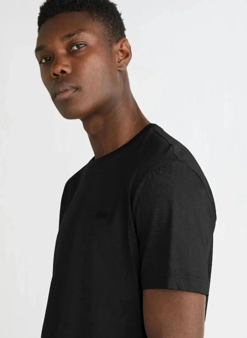 Calvin Klein Ck Black Cotton Micro Logo T-shirt for Men | Best Price UAE