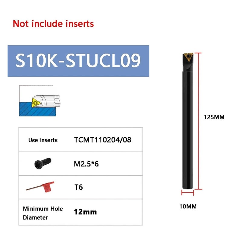 Indexable Boring Bar Internal Turning Tools CNC Cutter Bar Color RHODO No Inserts - Image 3