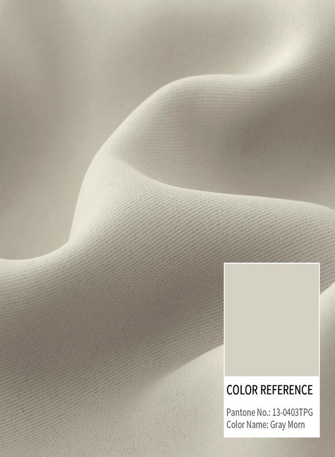 BGment ستائر تعتيم BGment ذات جيب للعمود وحلقات خلفية لغرفة النوم - ستائر معزولة حرارياً لتعتيم الغرفة لغرفة المعيشة، لوحتان من ستائر النوافذ (42 × 63 بوصة، لون جملي طبيعي) - Image 4