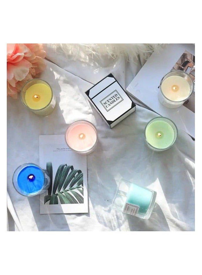3pcs Glass Jar Scented Candles Set – Multiple Scents & Designs - Image 4