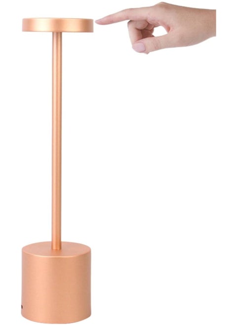 Touch Sensor Table Lamp  Battery Operated Rose Gold