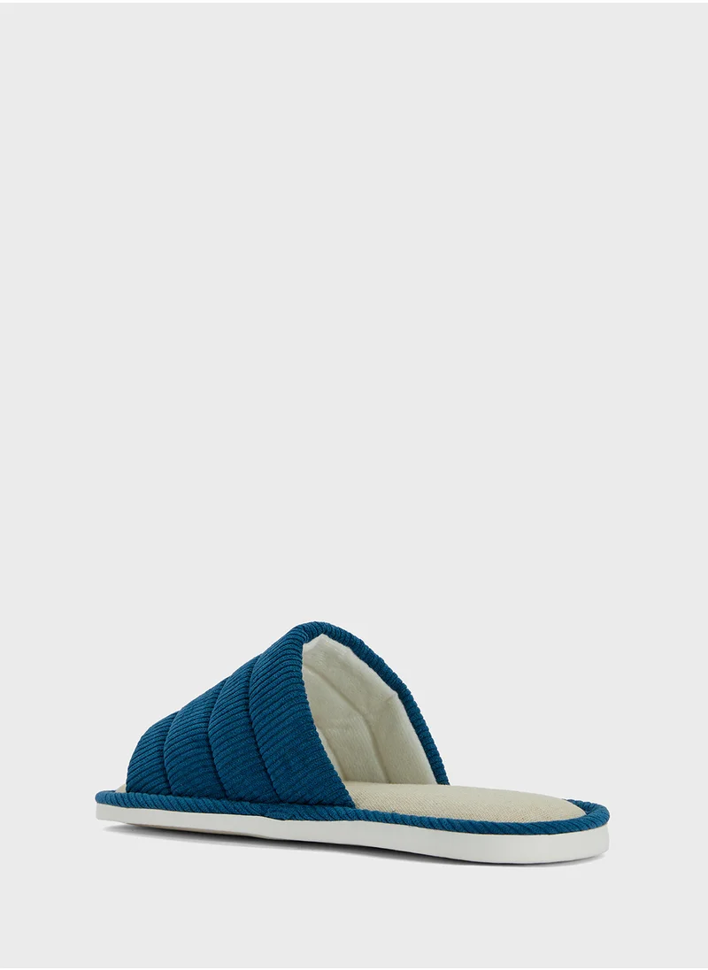 سفنتي فايف Open Toe Cozy Home Slippers